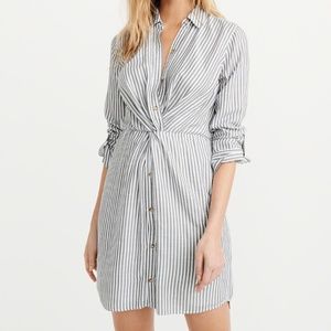 Abercrombie Knot Front Shirt Dress BNWT